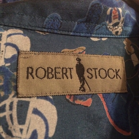 Robert Stock NWOT Silk Football shirt - Picture 4 of 7